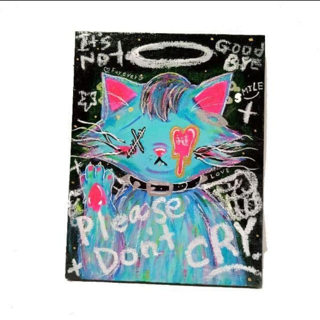 【一点物イラストアート】Please don't CRY【絵画,イラスト】