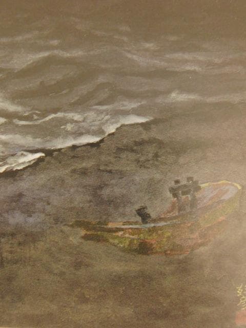 常岡幹彦、【越前】、希少な額装用画集より、新品額装付、状態良好