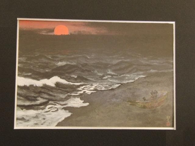 常岡幹彦、【越前】、希少な額装用画集より、新品額装付、状態良好