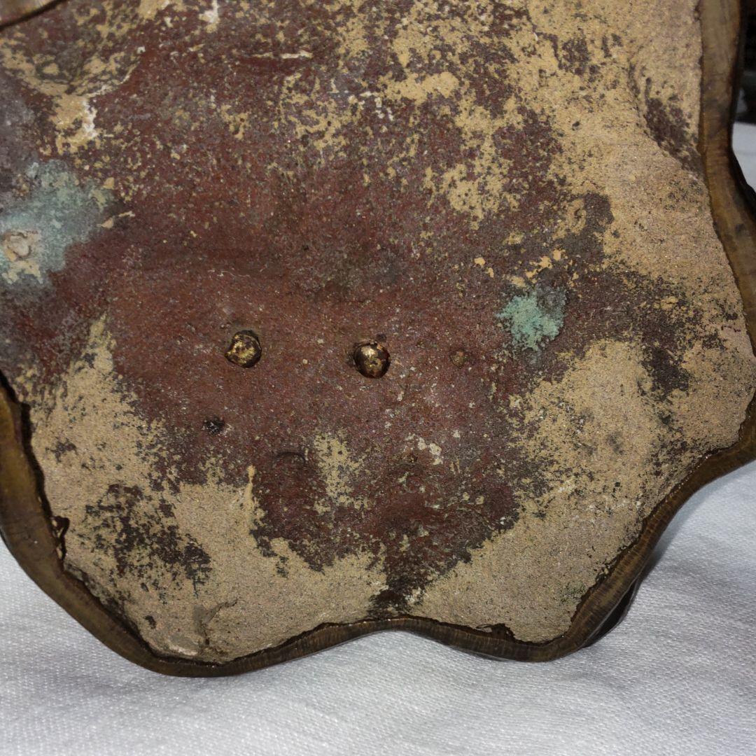 江戸時代-銀象嵌出山釈迦像-青銅製