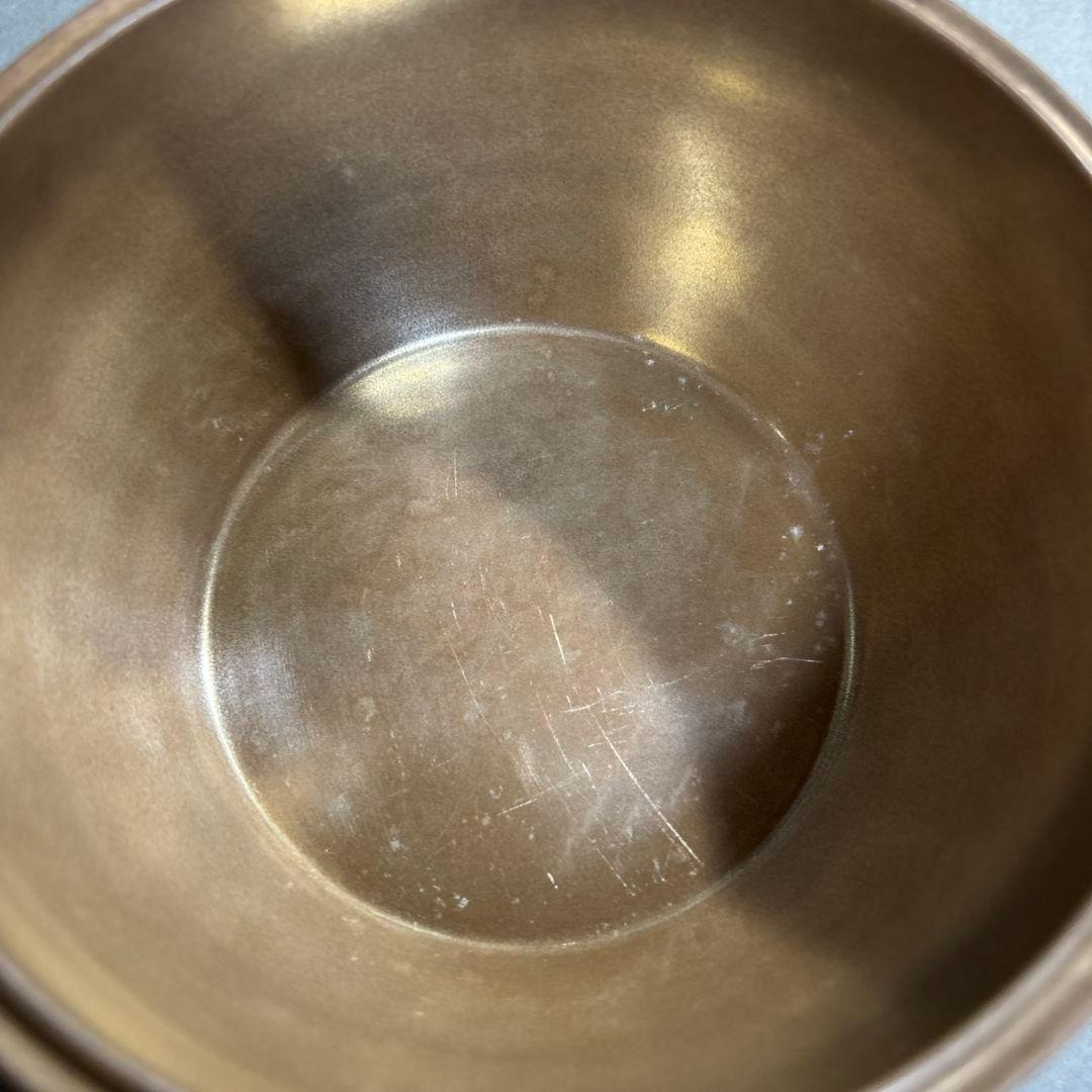 山田楽全　砂張　写　建水　共箱