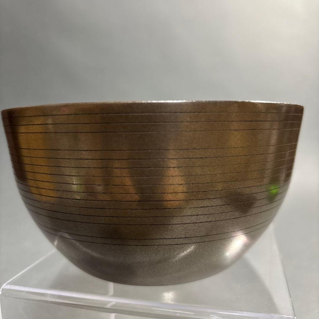 山田楽全　砂張　写　建水　共箱