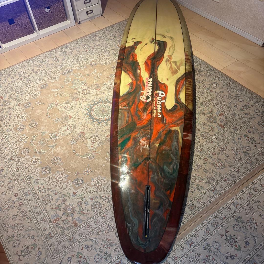 値下げ！湘南手渡し　Crème ロングボード 9.1 剥離あり