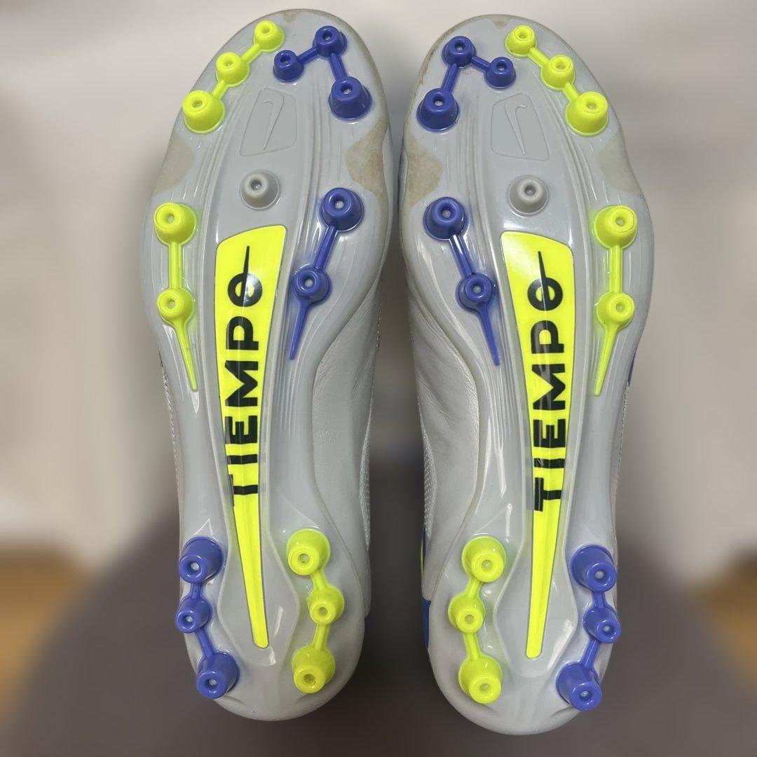 Nike Tiempo シルバー/ネオンイエロー AG 29cm エリート