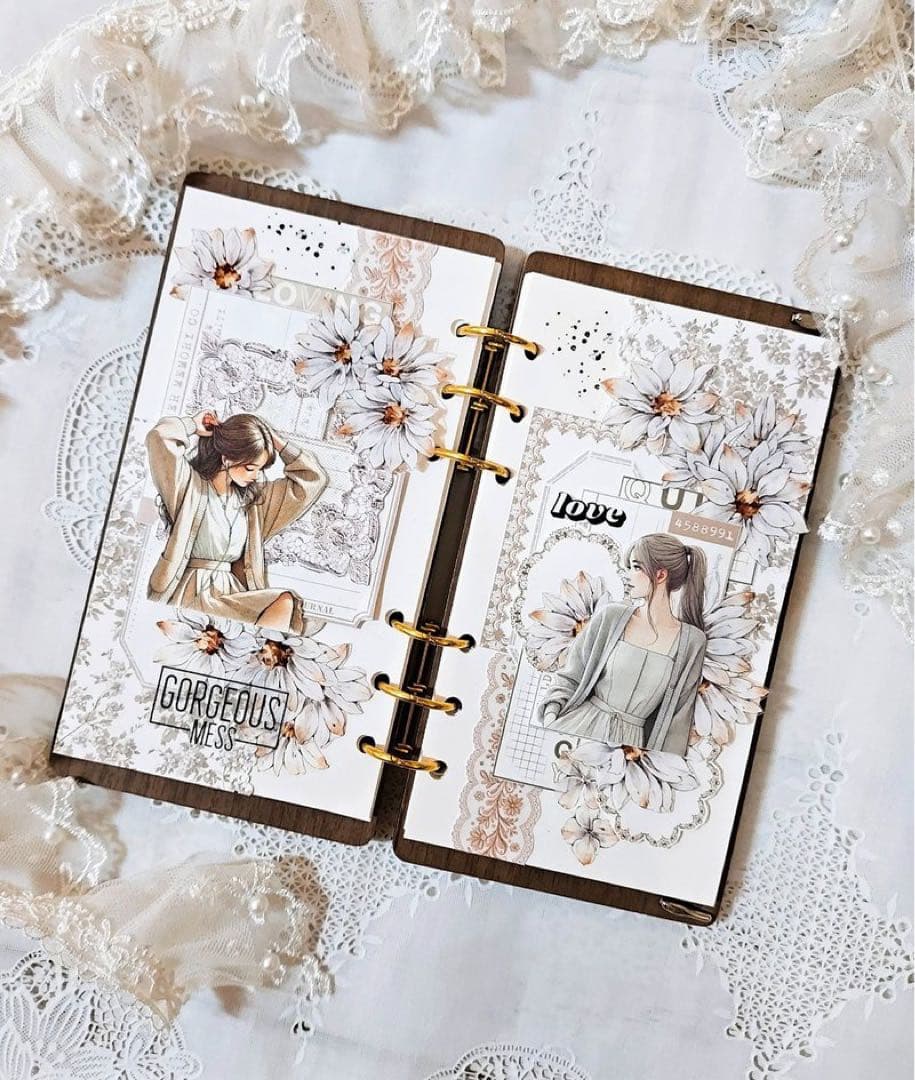 コラージュ素材　紙もの　素材紙　【2484】