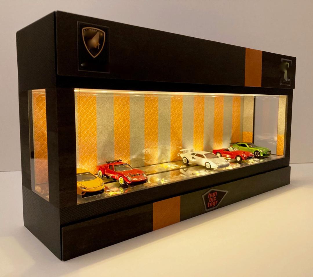 花崗岩、テラコッタ＆ストーン・ディスプレーBOX / スタイリッシュジオラマ