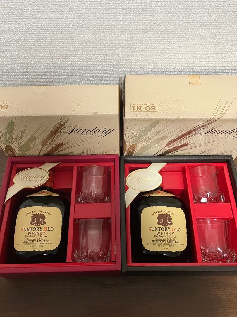 サントリーオールドウイスキー ギフトボックス　 2セット　特級　グラス付