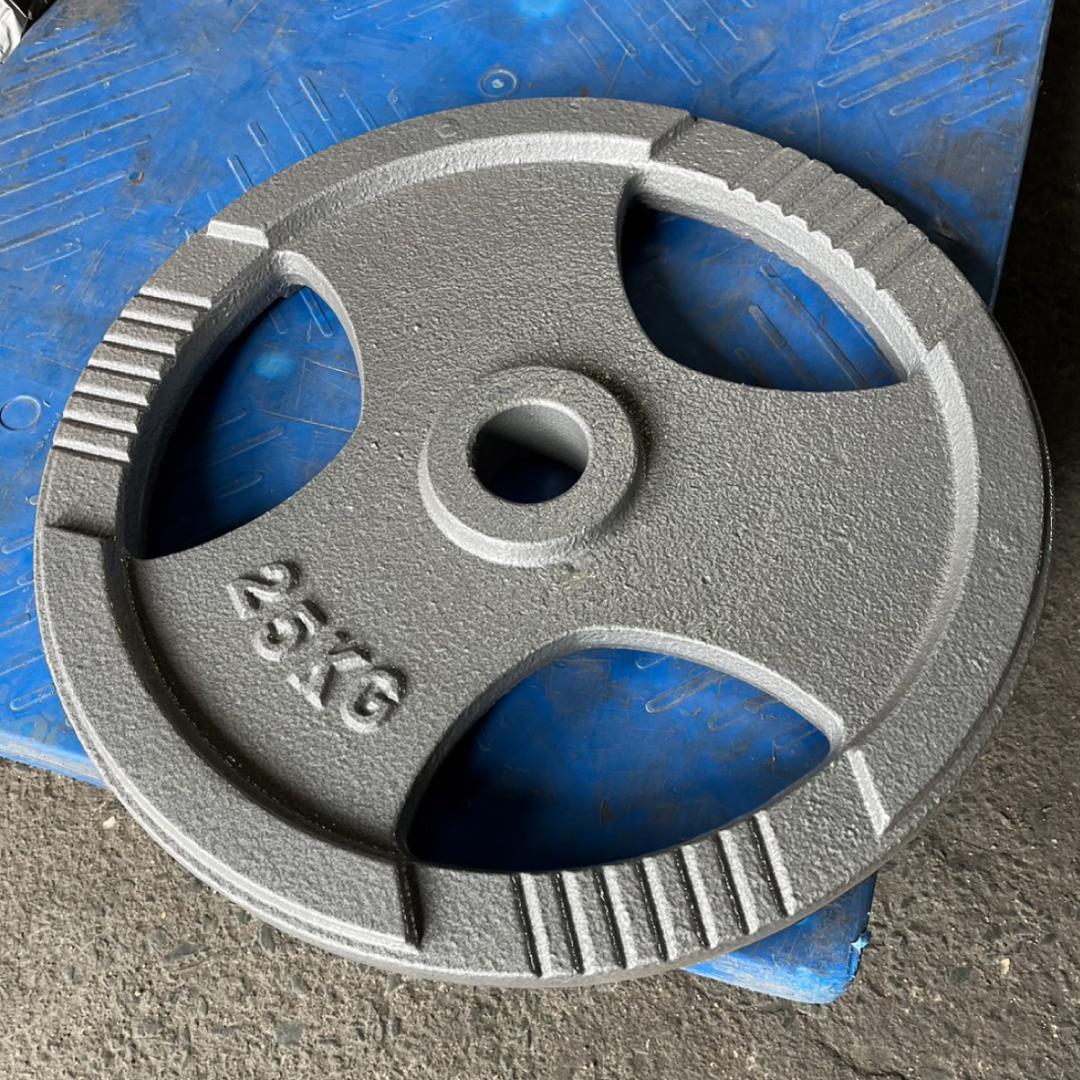 Φ50mm 3グリップ アイアンプレート 25kg×2枚セット