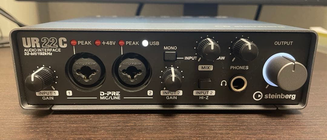 オーディオインターフェイスSteinberg UR22C