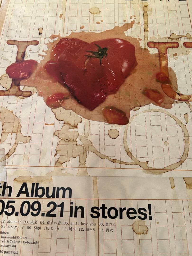 ☆MR.CHILDREN☆I LOVE U非売品☆未使用☆告知ポスター☆当時物☆