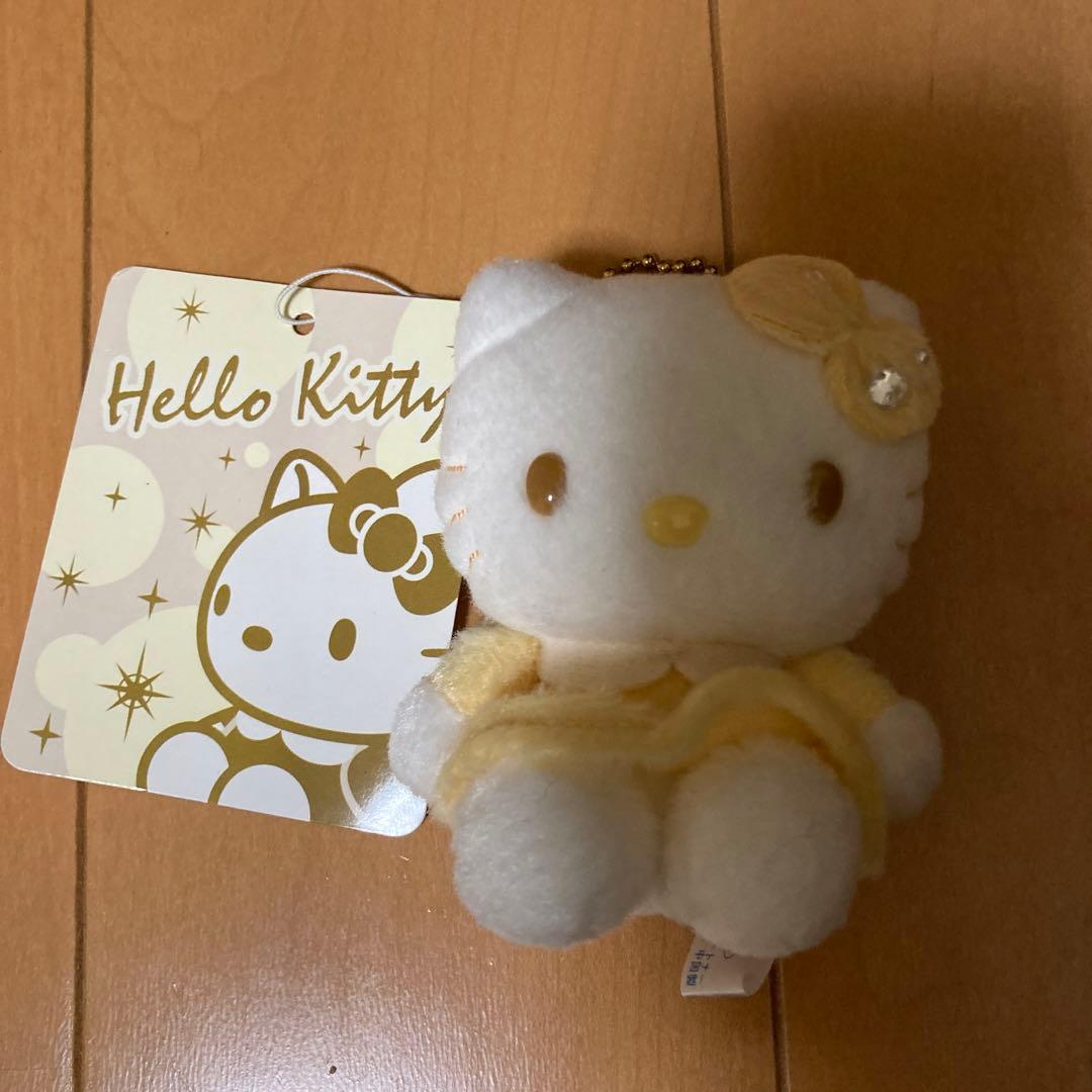 激レア　ゴールドはろうきてぃ　ぬいぐるみキーホルダー