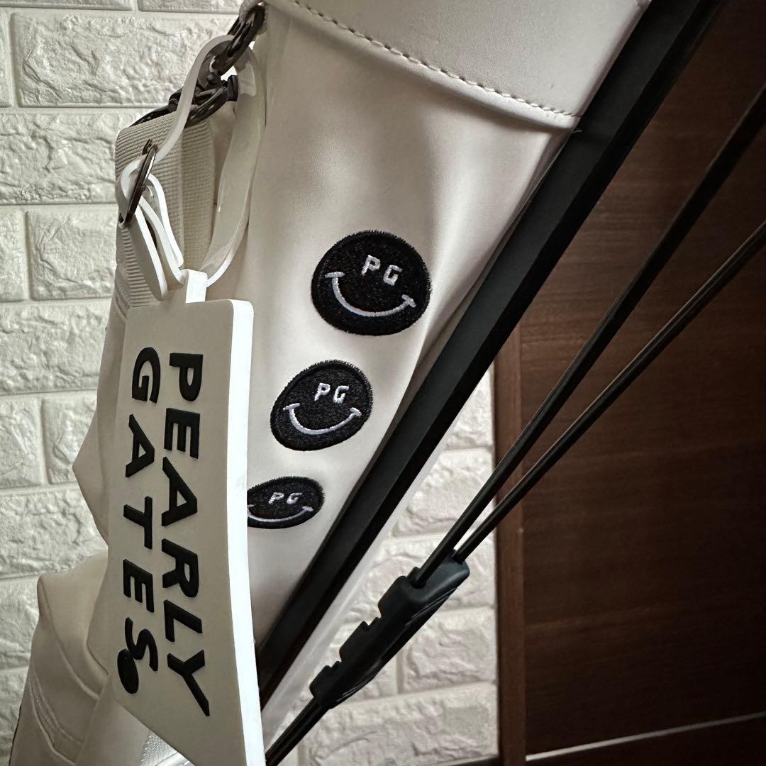 未使用 PEARLY GATES パーリーゲイツ セルフスタンドバッグ ホワイト