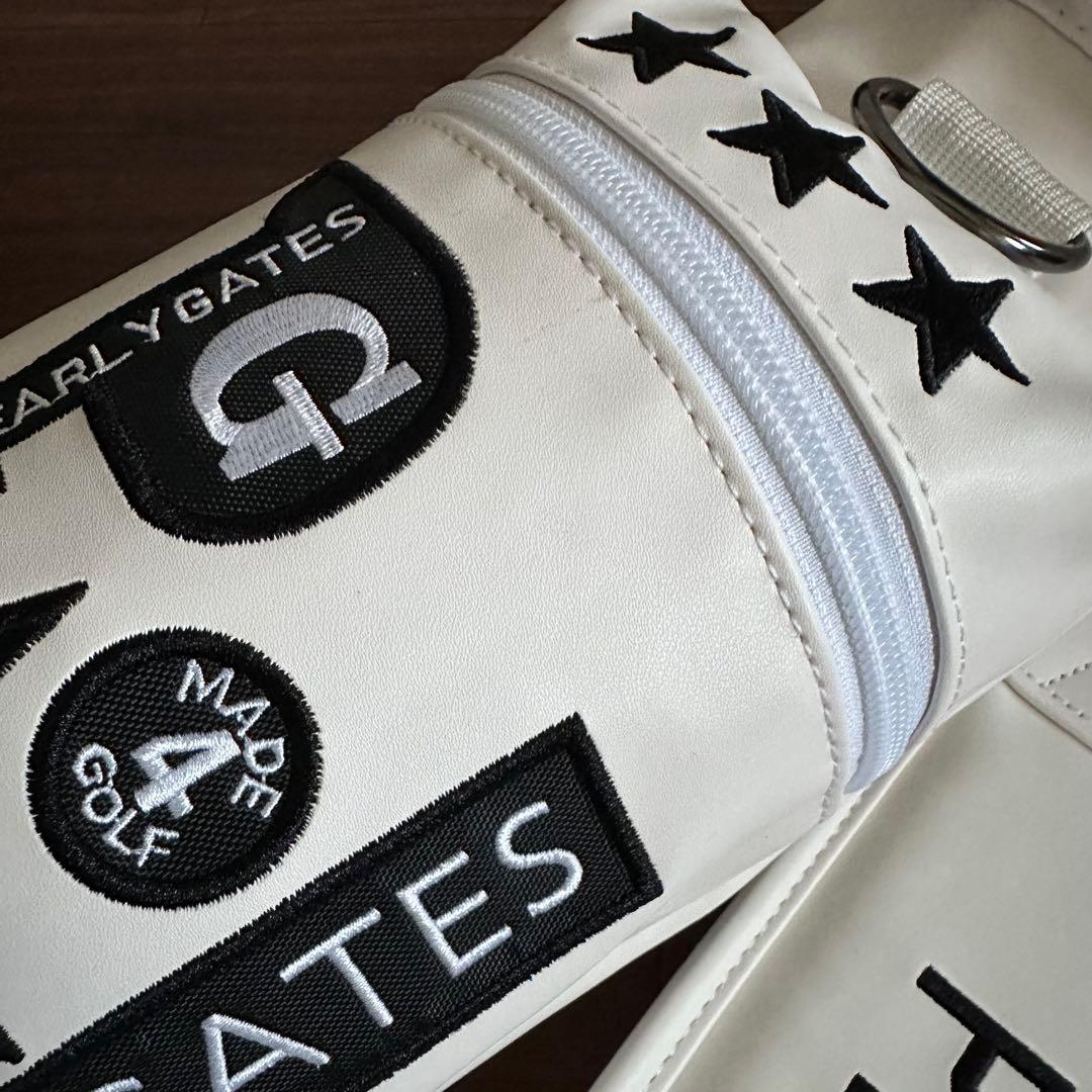 未使用 PEARLY GATES パーリーゲイツ セルフスタンドバッグ ホワイト