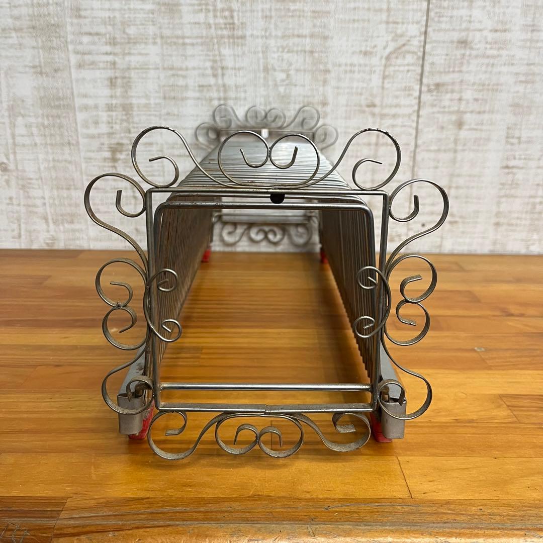 【アンティーク】昭和レトロ NAGAOKA ナガオカ レコードラック 古道具