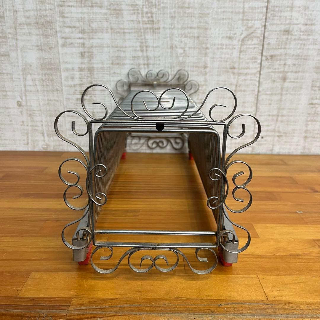 【アンティーク】昭和レトロ NAGAOKA ナガオカ レコードラック 古道具