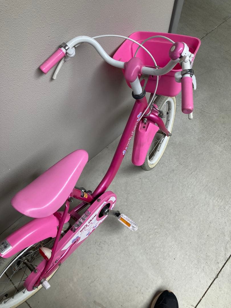 子供用自転車　16インチ　幼児用自転車 ピンク　イオンバイク