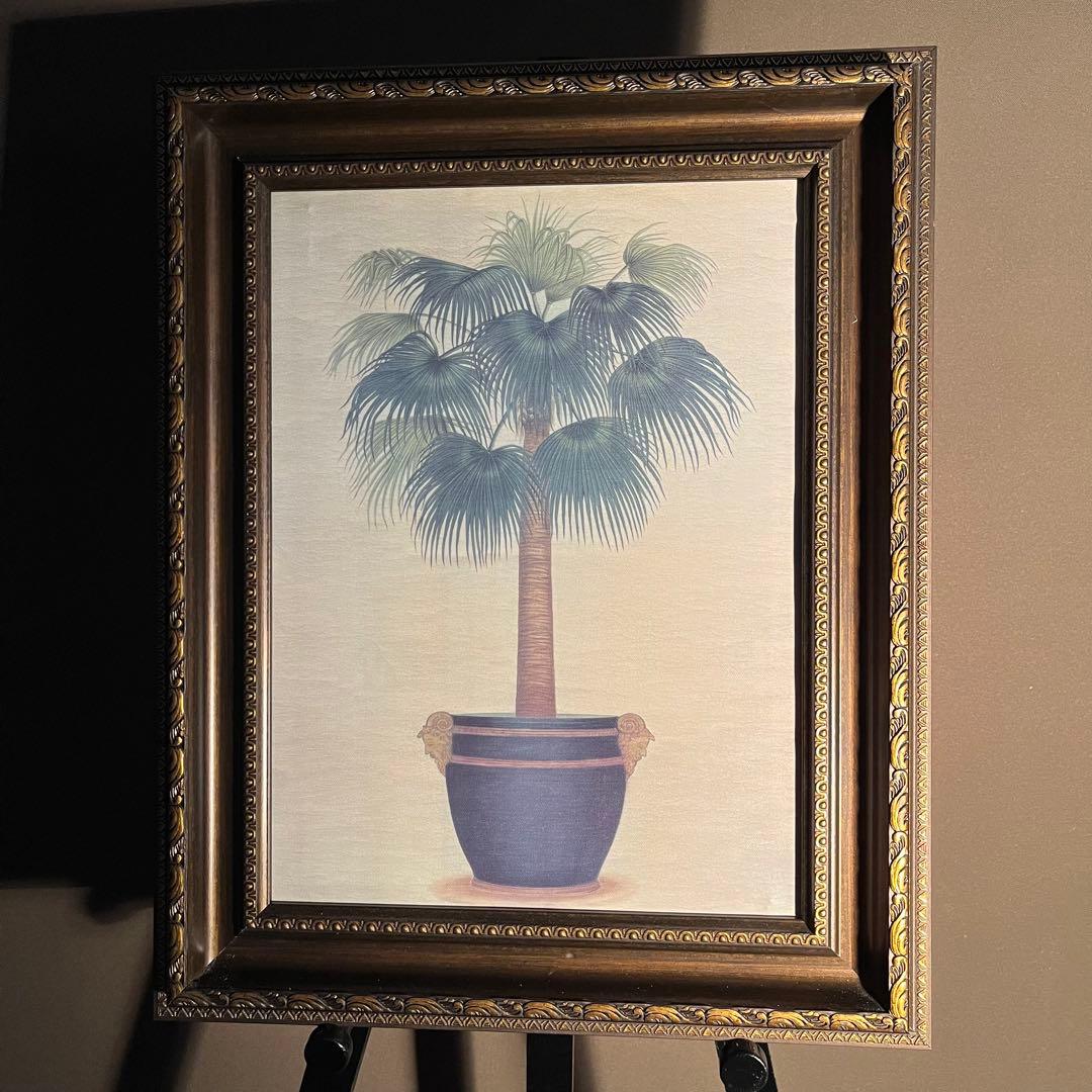 キャンバスプリントアート palm tree 絵画 額付き インテリア