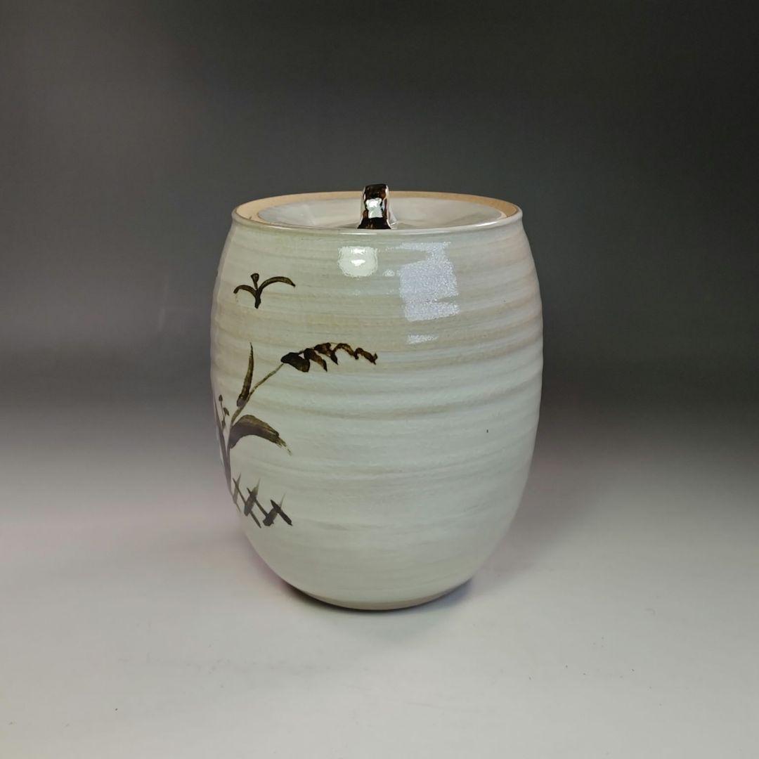 イ772 水指『唐津焼　水指　作家物　共箱』茶道具