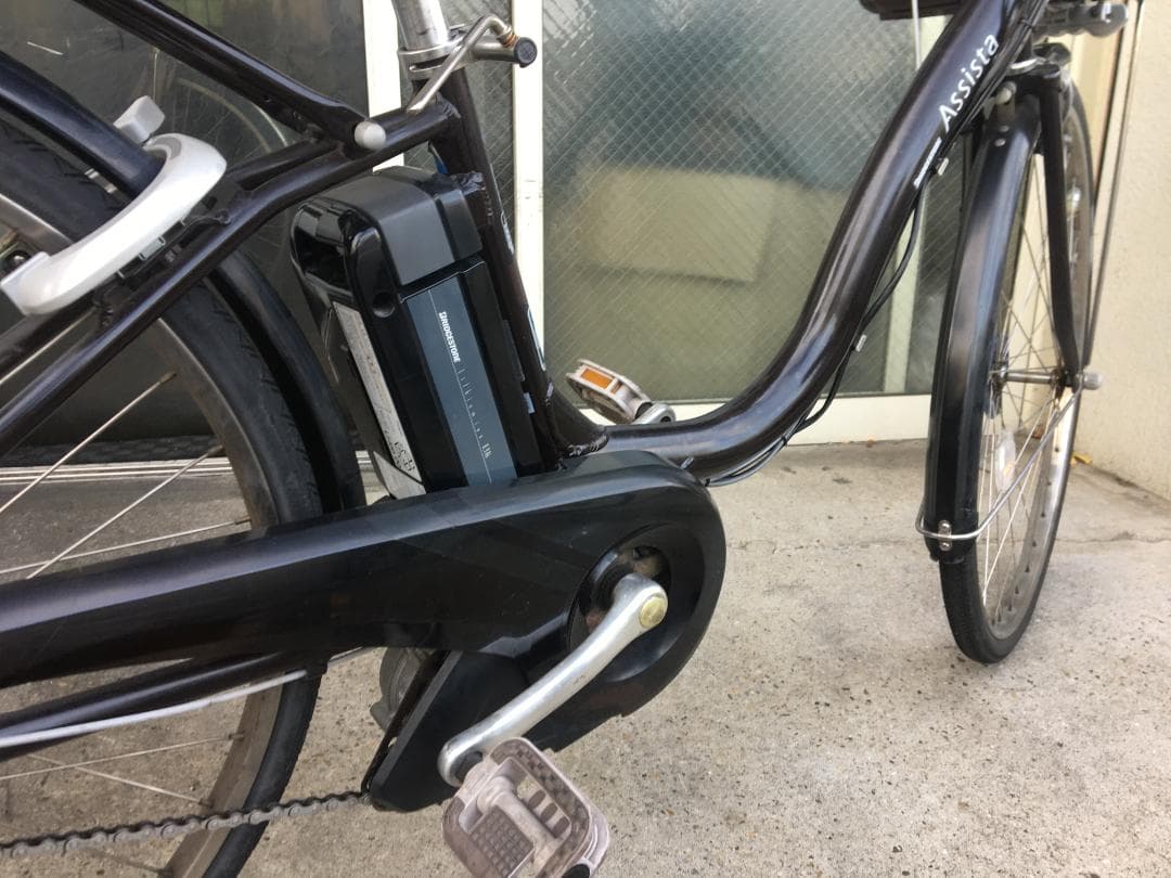 地域限定送料無料　アシスタ　8,9AH　子供乗せ　濃茶　神戸市　電動自転車