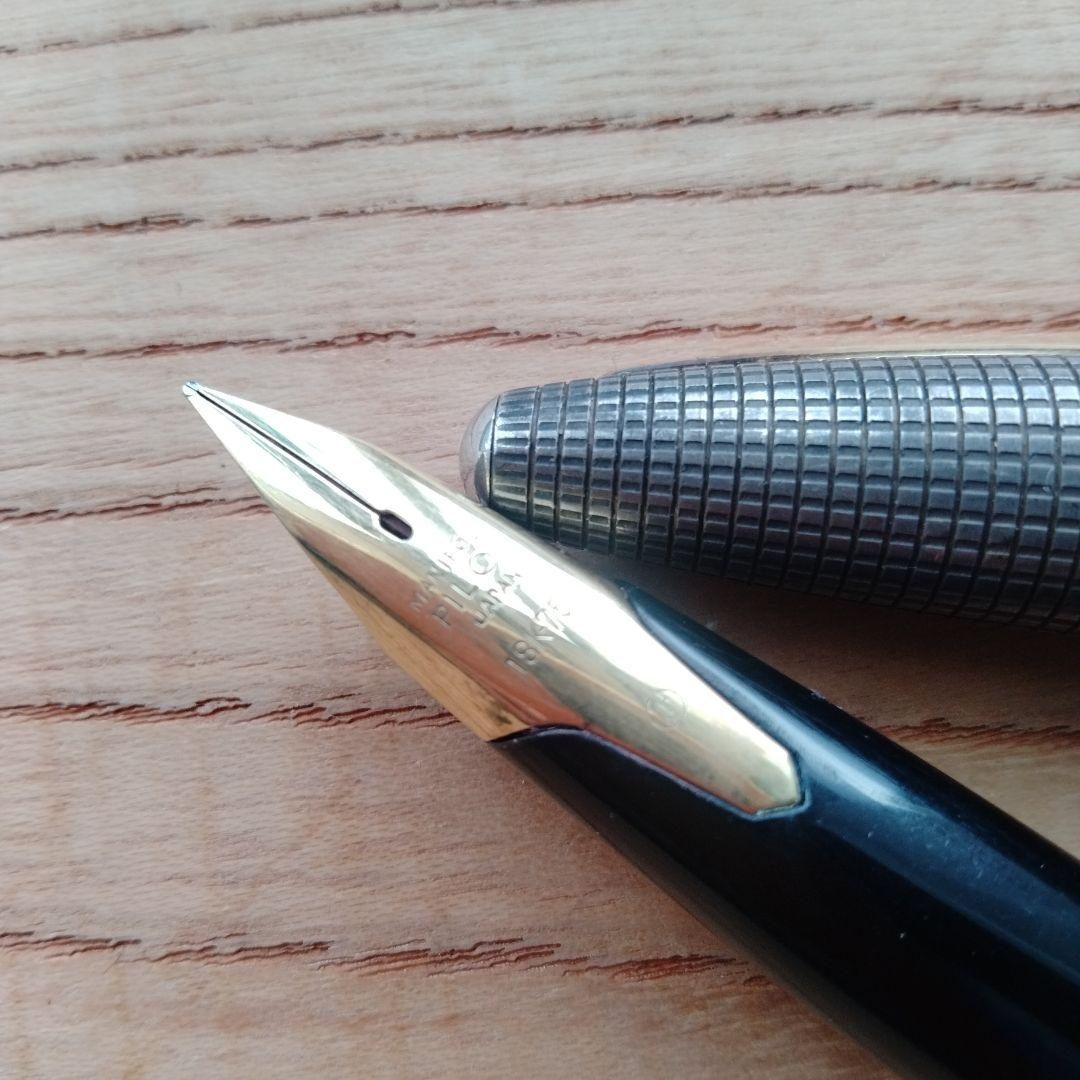 パイロット エリート スターリングシルバー 万年筆 ペン先/18K-750