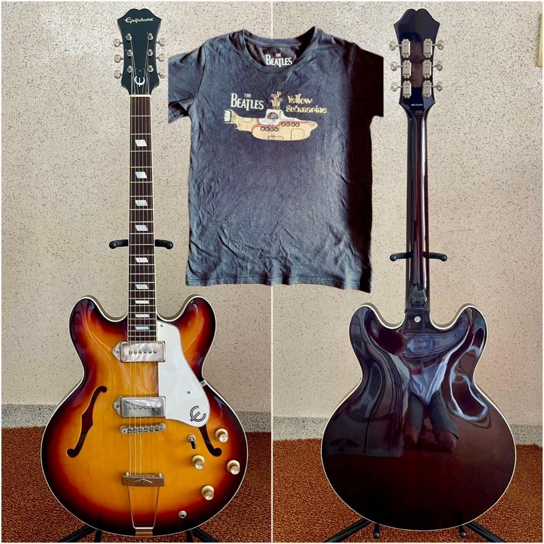 最安値 エピフォン　カジノ 寺田楽器 96年 ビートルズTシャツ　Casino