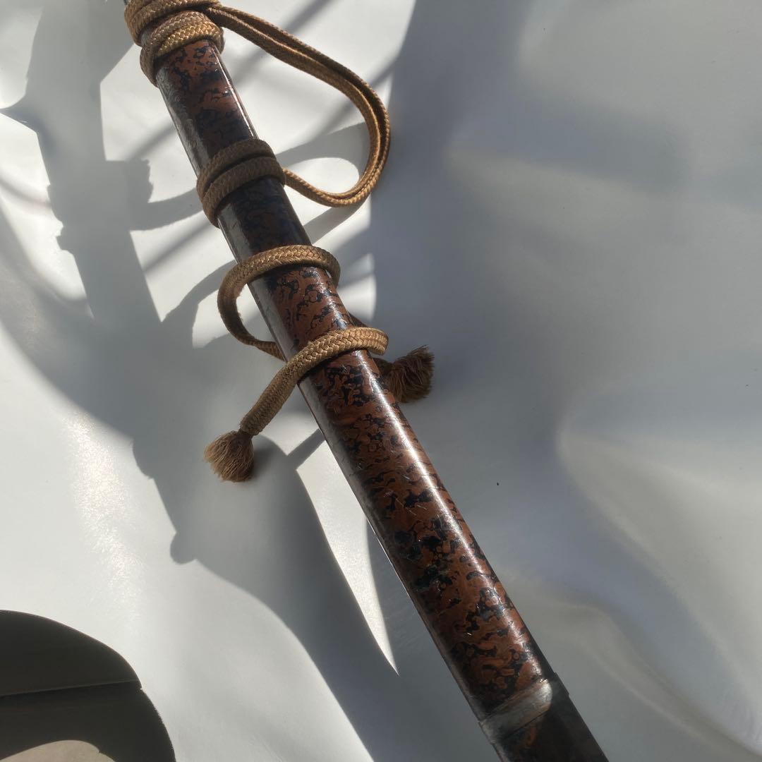 映画プロップ　実物　竹光　昭和レトロ　古美術　長ドス脇差　模造刀　木製　コスプレ