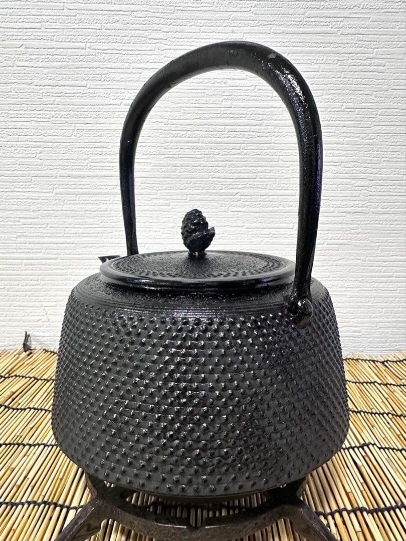 未使用品、供箱等付属品付　南部蓬榮堂造　１５型九重アラレ　B4様　売約済み