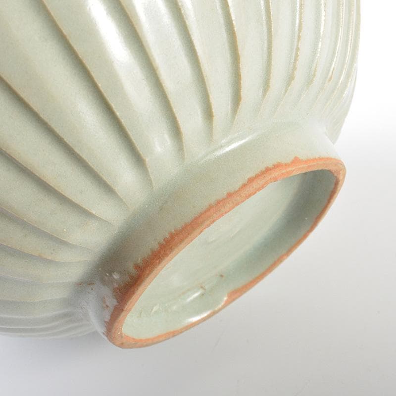 中国　龍泉窯　粉青釉　蓮弁文鉢　茶碗　V　R6280