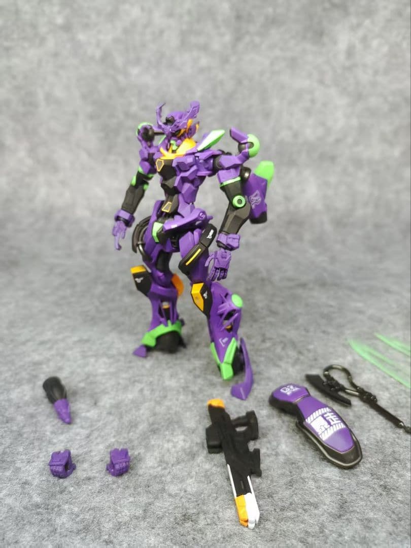 HG GQuuuuuuX ジークアクス 全塗装完成品 エヴァンゲリオンカラー
