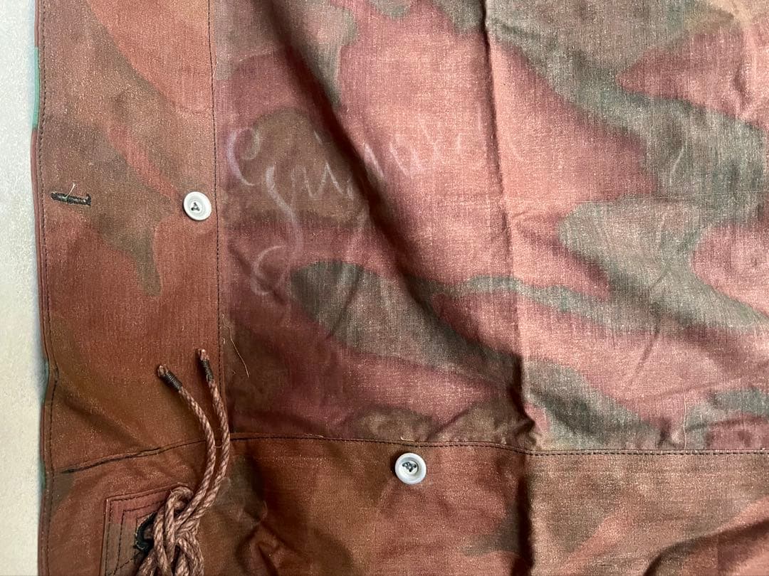 ②実物 デッドストック イタリア軍幕 タープ テント サンマルコ迷彩 キャンプ