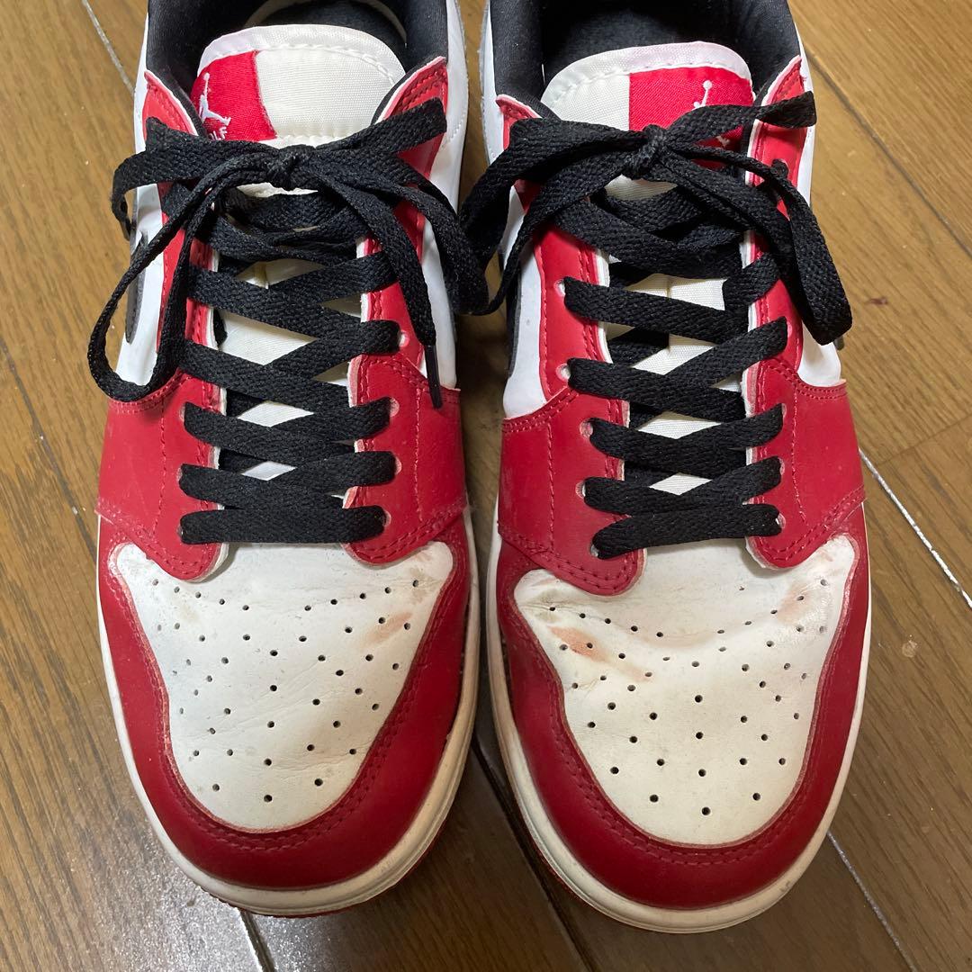 Nike Air Jordan 1 Low 赤/白/黒　ゴルフ