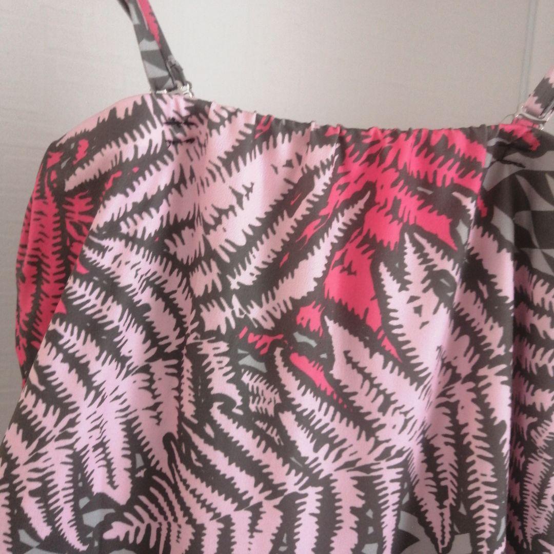 フラダンス用マキシドレス　葉柄