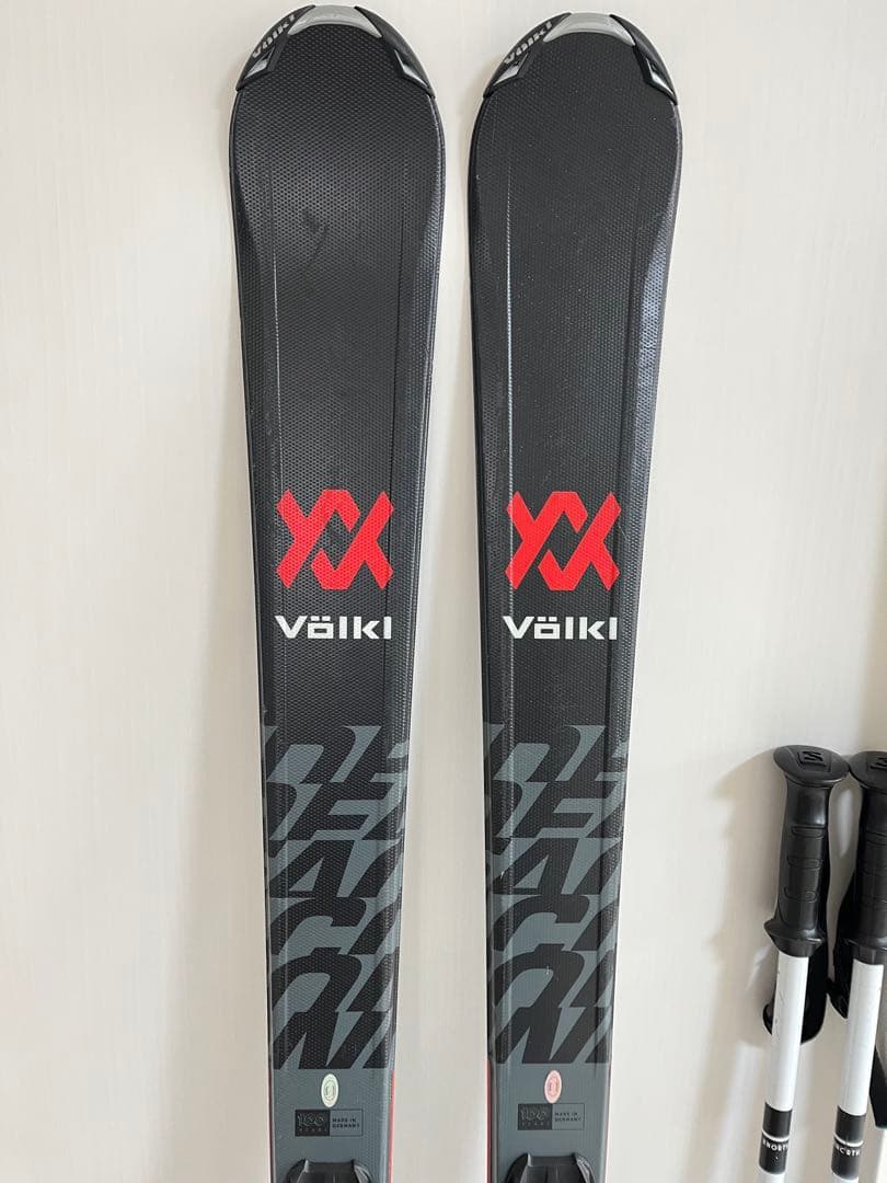 フォルクル/スキー・ビンディング2点セット& サロモン スキーポール