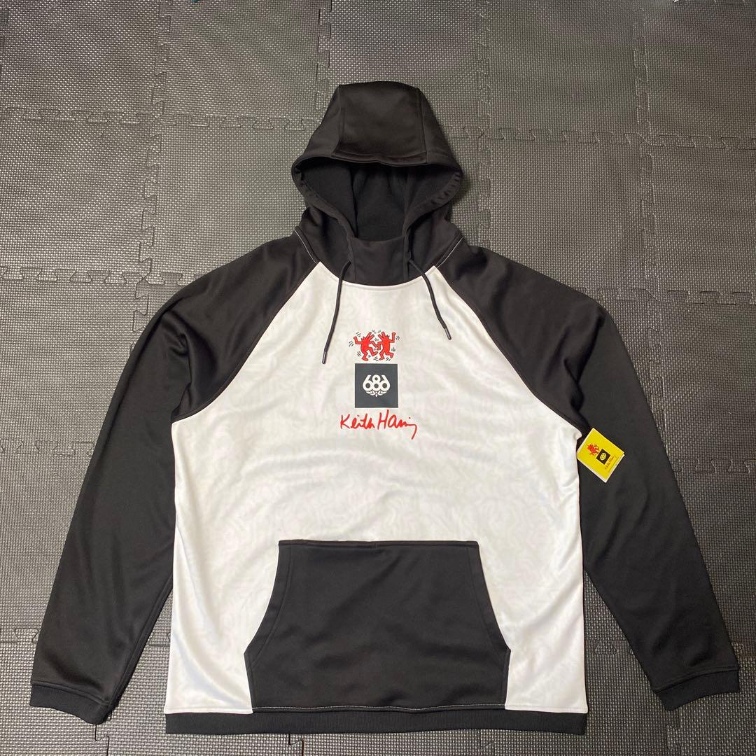 新品　686 キーズヘリング　BONDED FLEECE PULLOVER