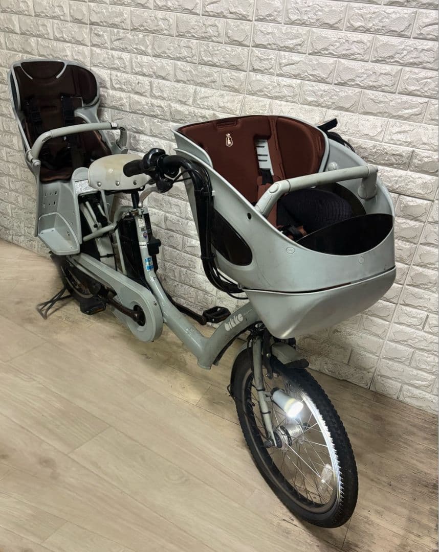 ✨美品✨室内保管✨純正チャイルドシート✨ブリヂストンビッケポーラ子供乗電動自転車