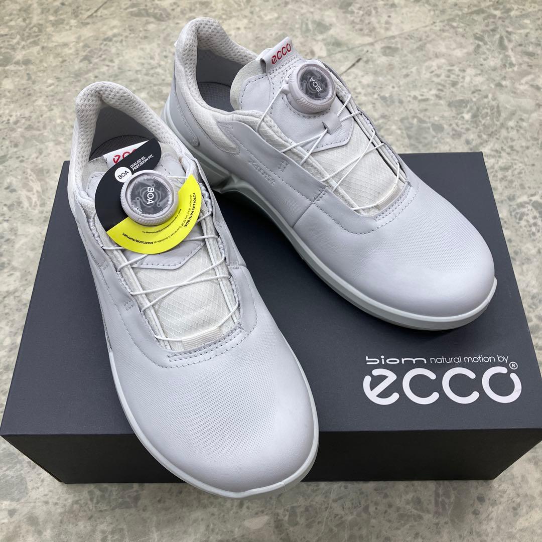 ECCO bion natural motion ホワイト ゴルフシューズ