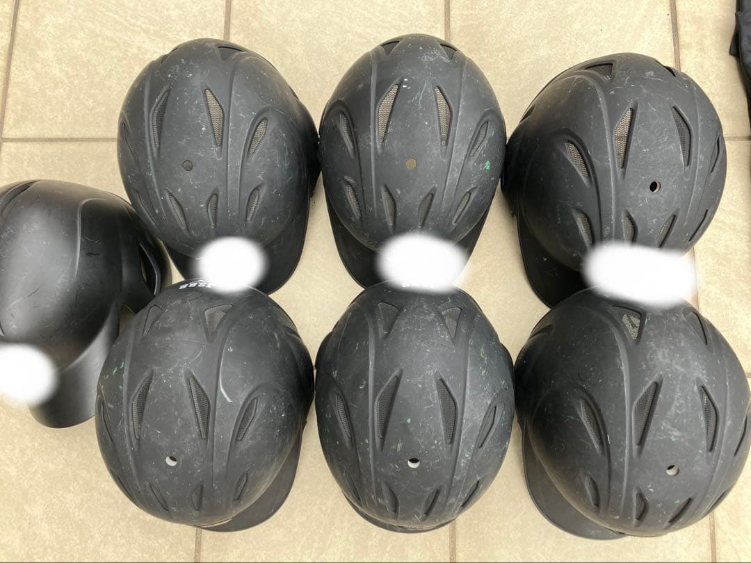 【7個セットで激安】ミズノ　軟式用ヘルメット　ケース付き　チーム1セット分