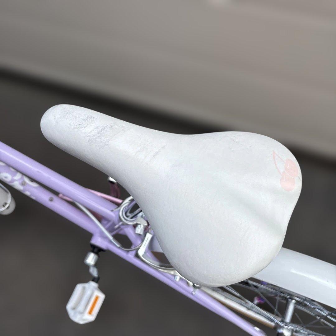 女の子用自転車 24インチ 紫色 アイデスチェアリー