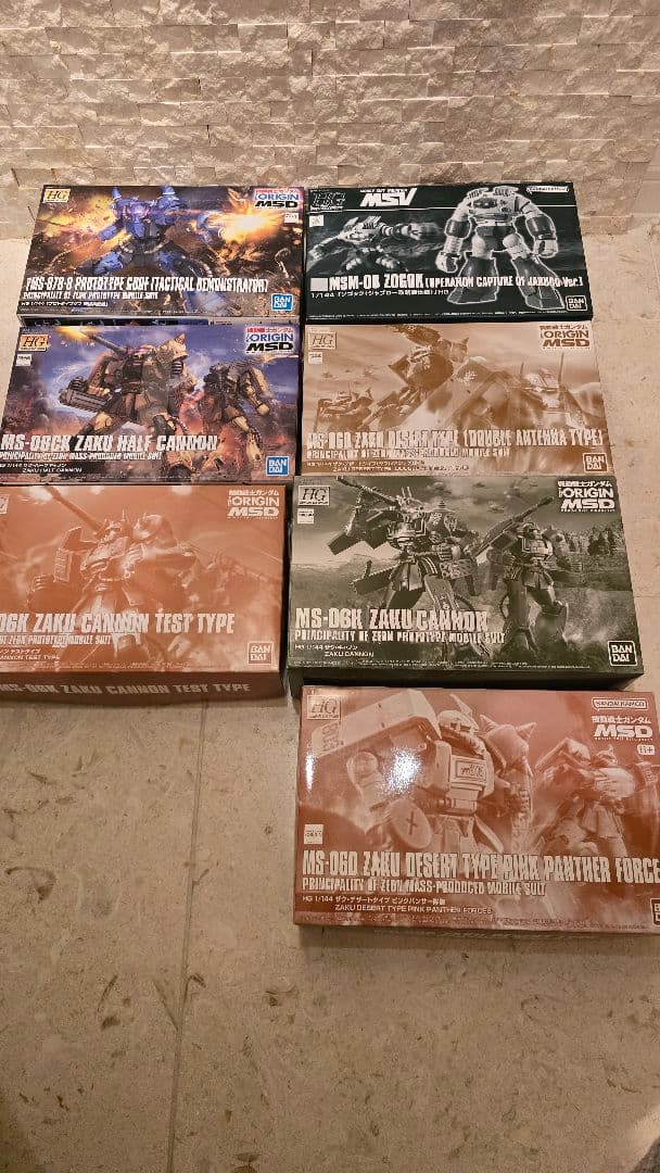 HG ORIGIN MSD MSV ジオン系 ガンプラ14種