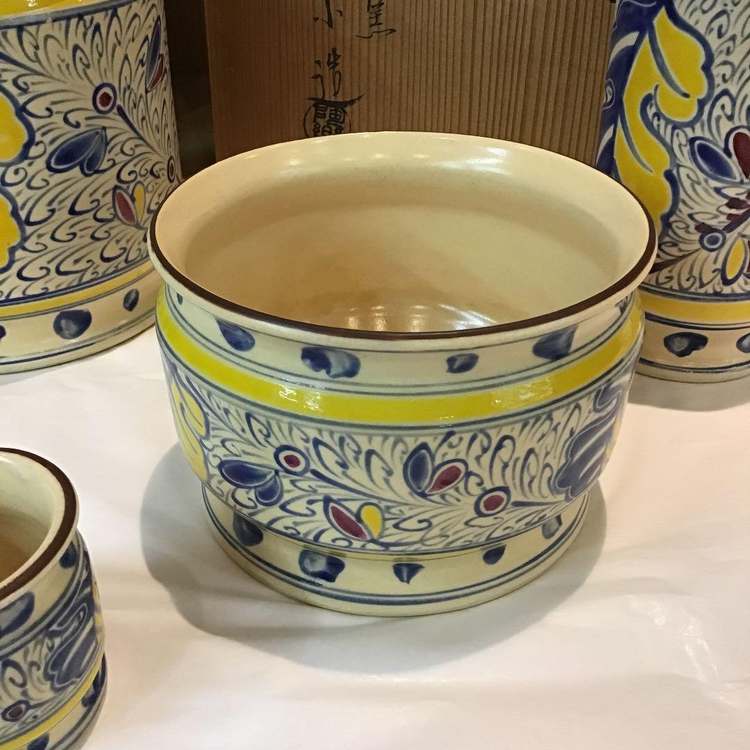 【茶道具】高台寺窯 陶楽作 オランダ皆具