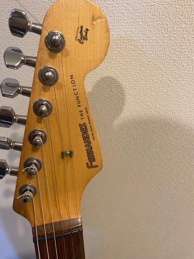 フェルナンデス エレキギター シースルーブラック