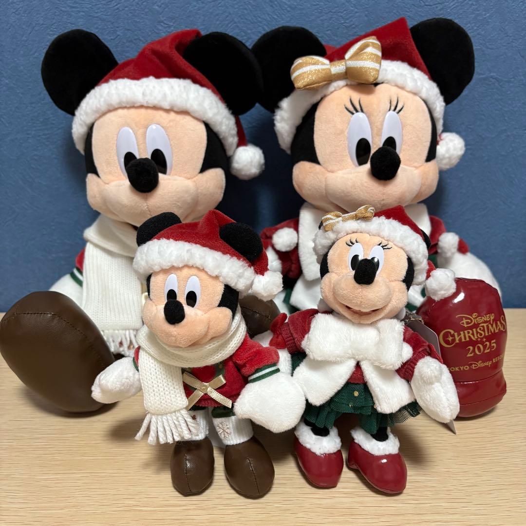 ディズニー クリスマス ぬいぐるみ ぬいぐるみバッジ ミッキー ミニー