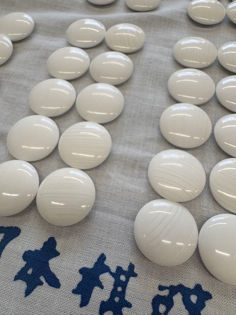 【希少】日本棋院　日向特製　蛤碁石　本那智黒付　雪印　28号