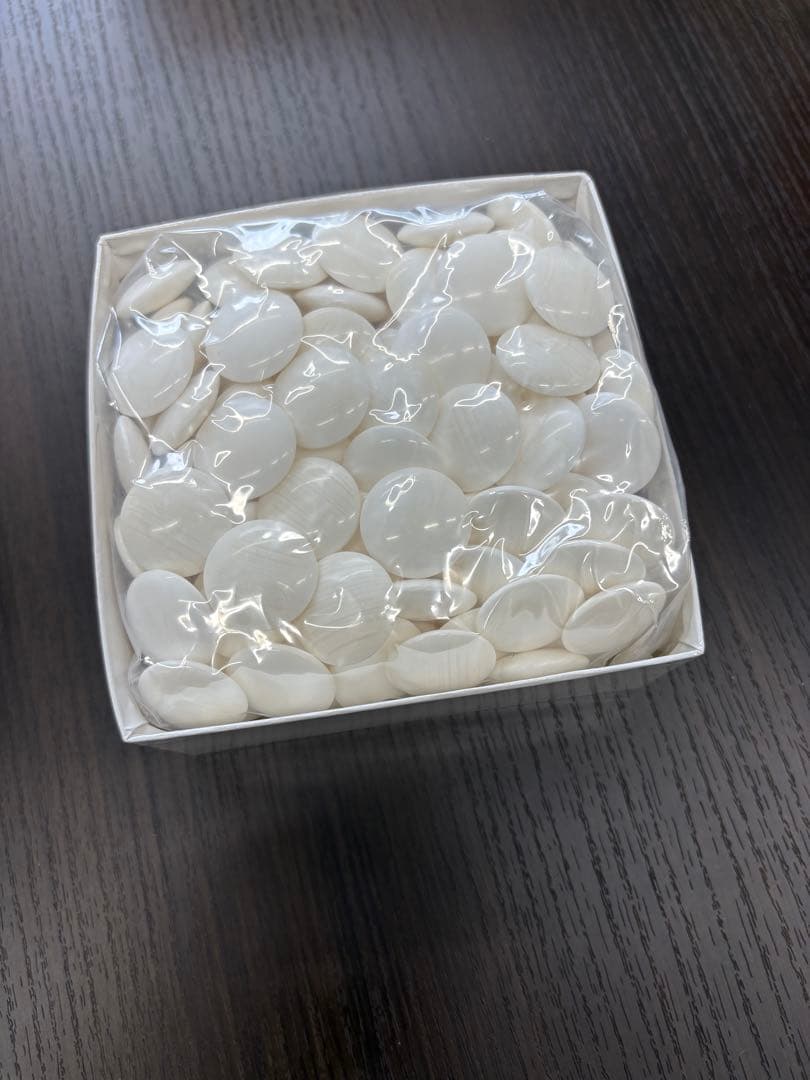 【希少】日本棋院　日向特製　蛤碁石　本那智黒付　雪印　28号