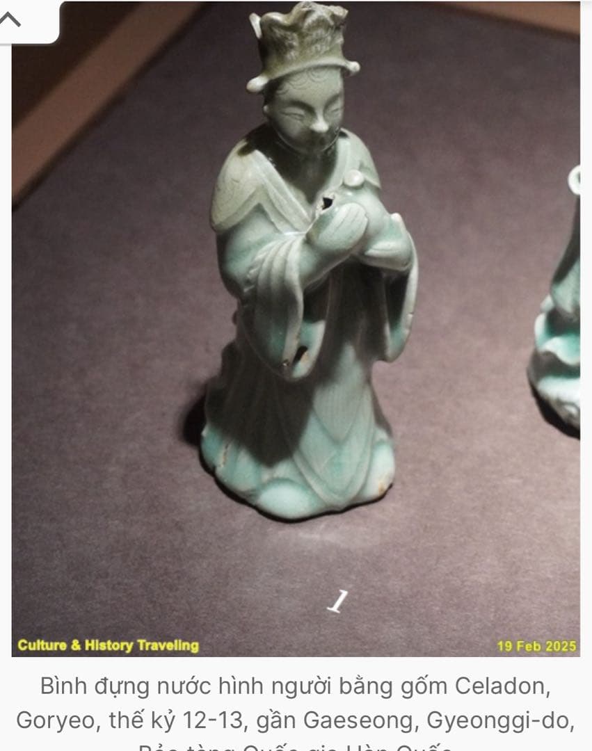 12世紀 高麗青磁 文官形水滴　 (検/文房具李朝徳利酒器新羅唐津古宋備前）