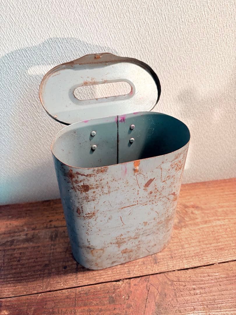 アイアン製 投書函 ポスト バス 小物入れ 古道具 インダストリアルヴィンテージ