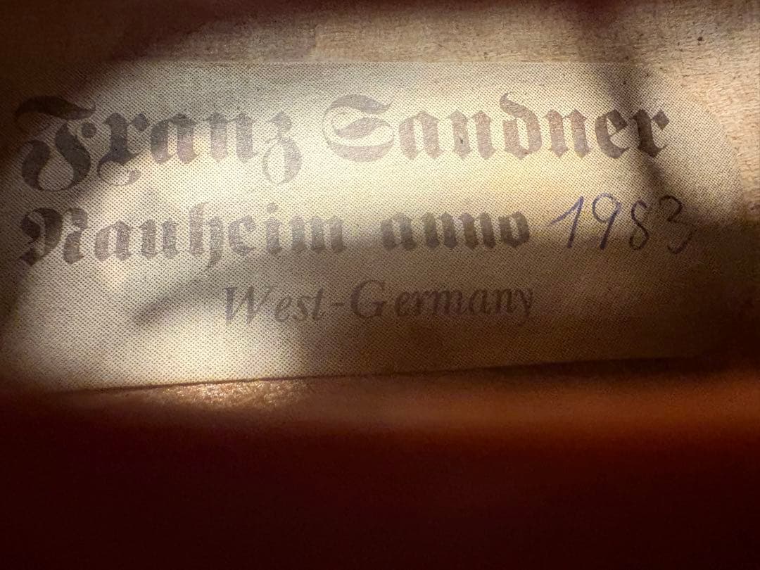 バイオリン　4/4 Franz Sandner 1983年　西ドイツ製