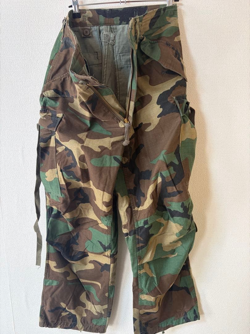 80s/実物米軍Mー65ウッドランドカモ/放出品