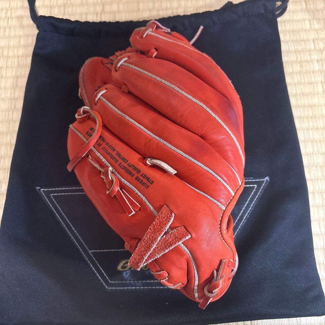t*o様 Mizuno Global Elite 軟式グローブ 内野手用 オレン