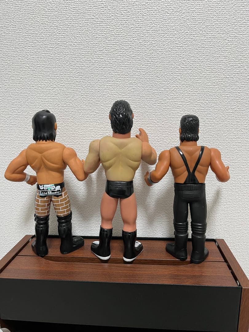 プロレスフィギュア 3体セット 猪木 武藤 蝶野 ビッグサイズ